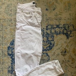 Jcrew skinny white jeans